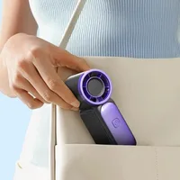 Mini ventilateur portatif - Ventilateur turbo portable avec 100 vitesses de vent, 3000 mAh et Type-C, - Souffleur rafraîchissant, Dispositif de refroidissement pour voyage 5