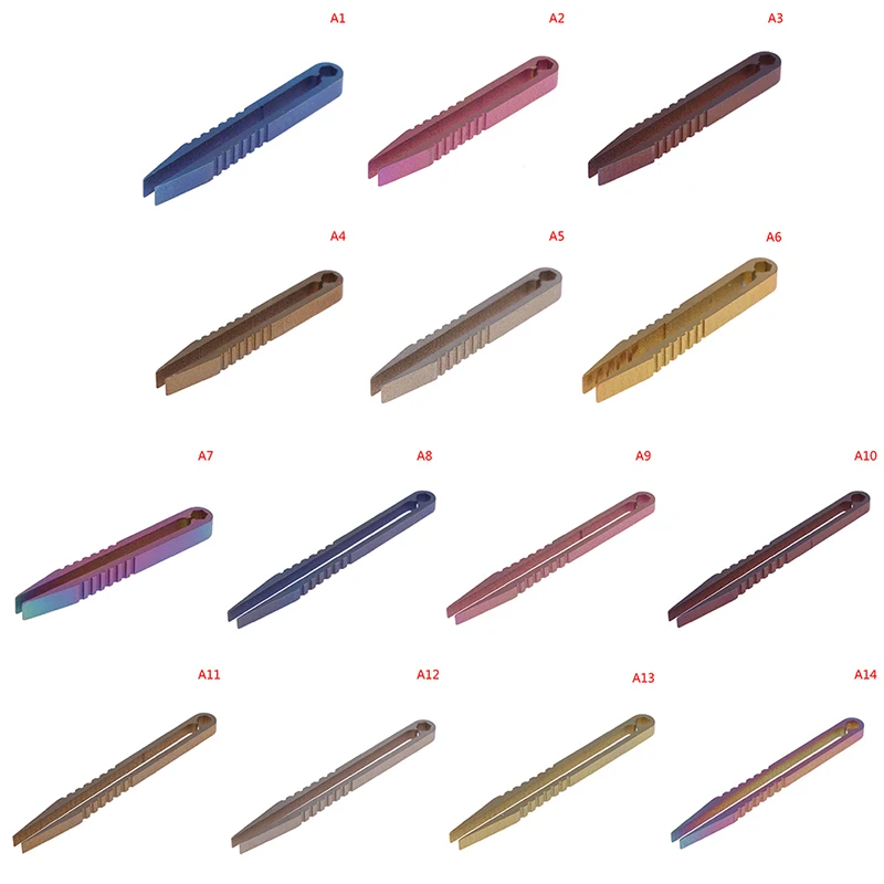 Precision Tweezers 2Sizes TC4 Clip Cellular Titanium Tweezers Pick Up Clamping EDC Multipurpose Professional Maintenance Tool