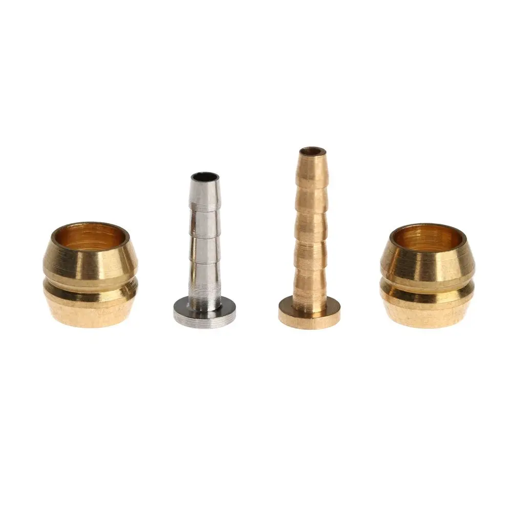 10Sets Alloy Original MTB Bike Connector Insert Hydraulic Disc Brake Oil Tube Hose Olive Needle Sleeve