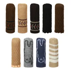 4Pcs/Set Cute Non-slip Anti-Noise Knitting Table Foot Cover Protective Case Chair Socks Furniture Legs Sleeves