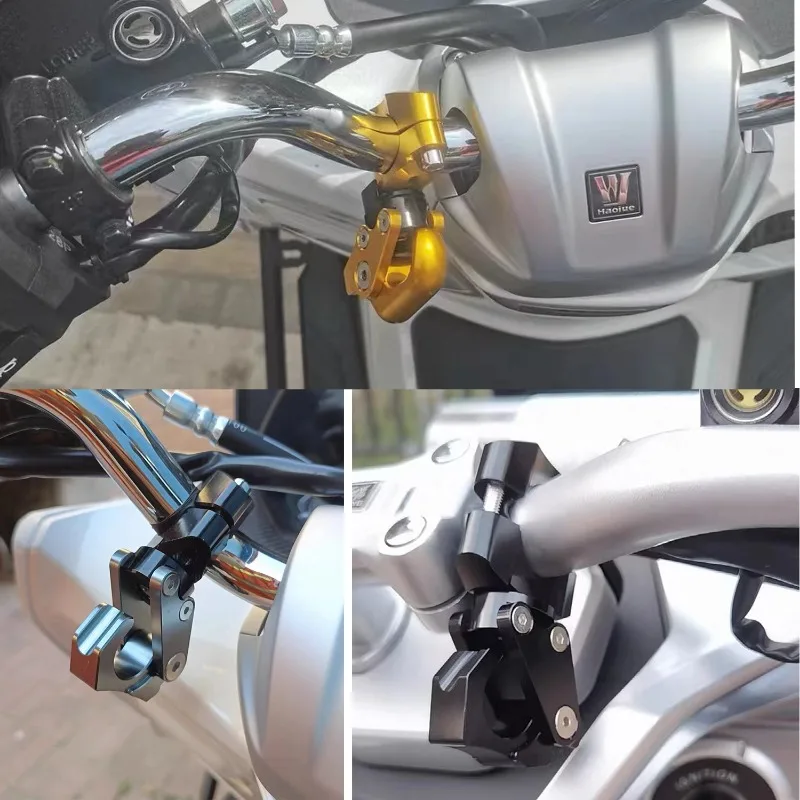 22mm Helmet Claw Hook Motorcycle Holder For Bike bicycle Storage Bag Aluminum Clips Luggage Hanger Moto Fasteners On Handlebar