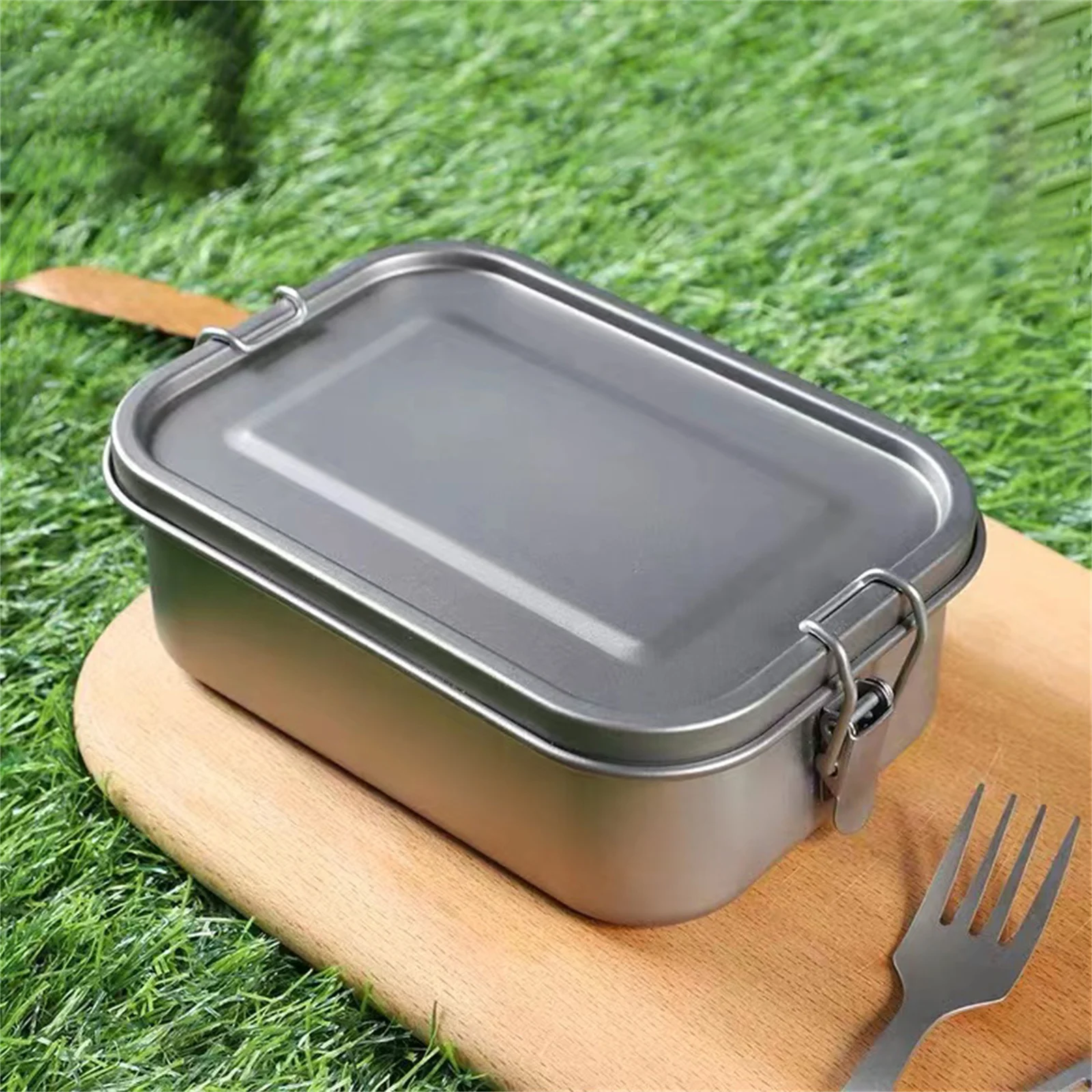 HealthyTitaniumPortableBentoDinnerBoxSealedLunchBoxOutdoor