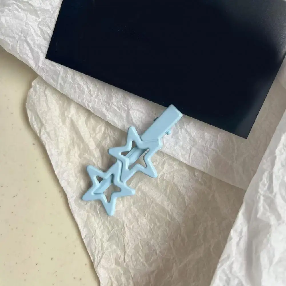 

Star-shaped Hair Clips Sweet Style Star Hairpins Hollow Out Duck Clip for Girls Anti-slip Lightweight Hair Accessories Hair