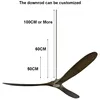 88inch Big Size Wood Ceiling Fan with Remote Control Lights DC Motor 6 Speeds Ventiladores De Techo Con Luces Led 5