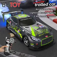 BGTOY 2.4G RC Car 4WD Spray Remote Control Car High Speed Drift Monster With Music LED Light For Kids Boys Toys Christmas Gifts 1