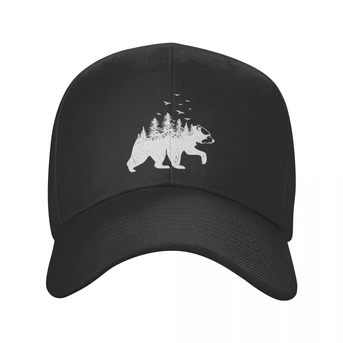 

Cool Forest Bear Walking Baseball Cap Women Men Custom Adjustable Unisex Dad Hat Outdoor Snapback Caps Summer Hats