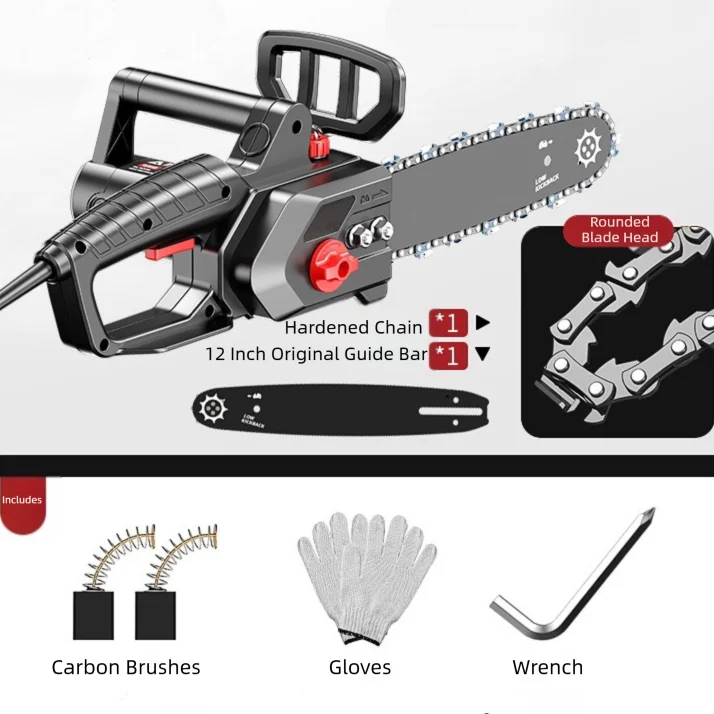 12/16InchHighPowerElectricChainSawHandheldWoodworkingCuttingWoodElectricSawsFellingSawChainsawForFellingCutting-AliExpress