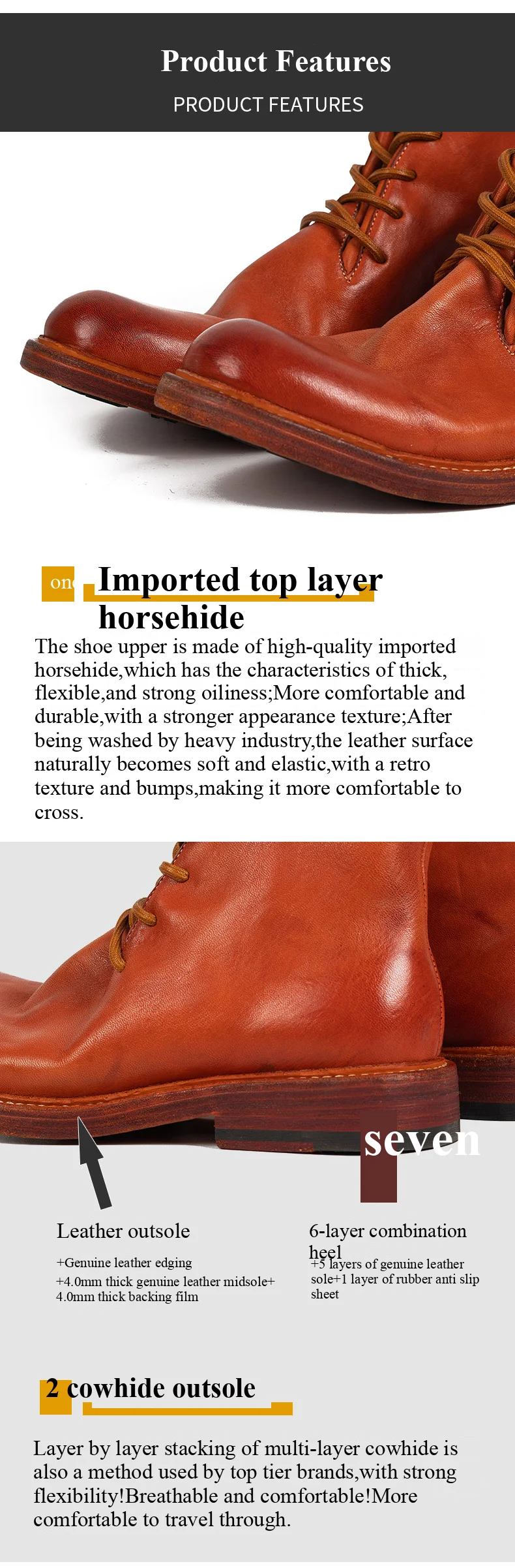 Neue Heavy-duty Gewaschen Herbst Winter männer Arbeitskleidung Stiefel Vintage Stiefel Top Schicht Pferdeleder Outdoor Reise Reiten Schuhe arbeitskleidung – Detail 18