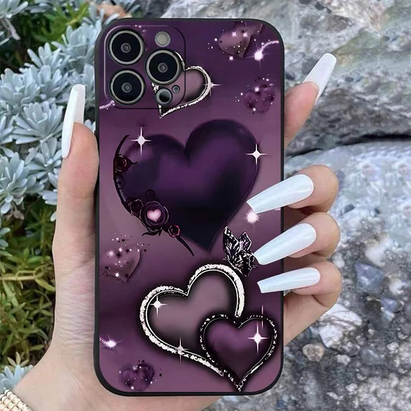 Valentines Purple Heart-Shaped Phone Case For Samsung Galaxy S25 S24 S23 S22 S21 Ultra Plus FE A26 A36 A56 A35 A55 A34 A54 Cover - AliExpress 202192403 Valentines Purple Heart-Shaped Phone Case For Samsung Galaxy S25 S24 S23 S22 S21 Ultra Plus FE A26 A36 A56 A35 A55 A34 A54 Cover - AliExpress 202192403