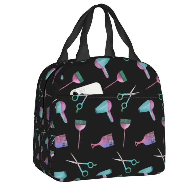 

Hairstylist Barber Tools Lunch Box Women Hairdresser Cooler Thermal Food Insulated Lunch Bag School Children Student Tote Bags
