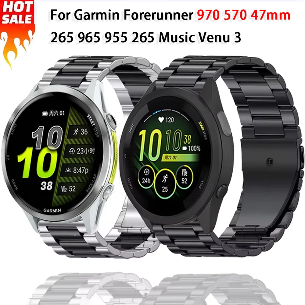 22mm Stainless Steel Metal Strap Bracelet Wristband - Premium Accessory