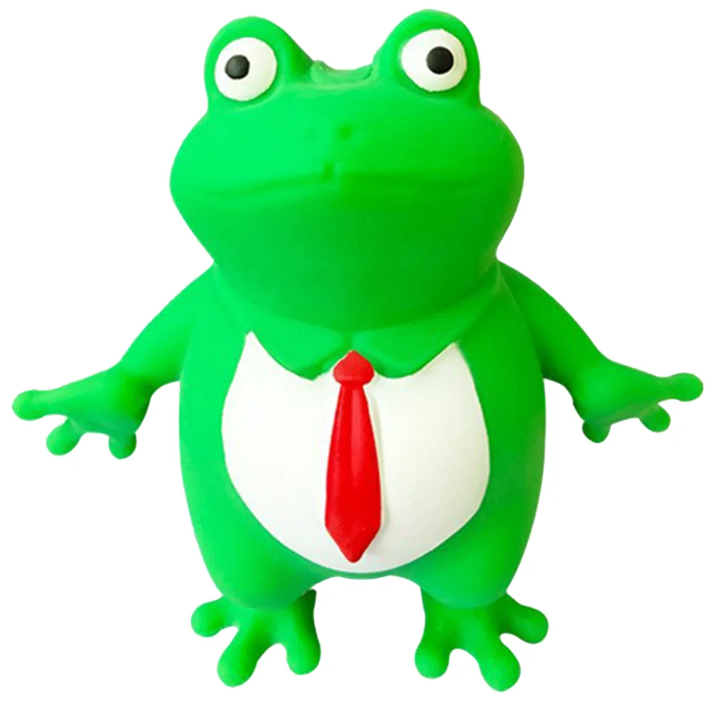 

Kid Toys Frog Squeeze Plaything Lifelike Frog Pendant Squeezing Plaything Pressure Relief Party Toy Piggy Toy For Release