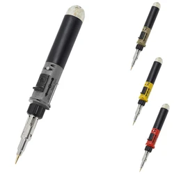 Kit de fer à souder à gaz, chalumeau à allumage, stylo Butane en forme de stylo sans fil 