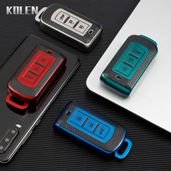TPU Leather Car Key Case Cover Shell For Mitsubishi Pajero Outlander 3 L200 ASX Eclipse Cross Sport Lancer Holder Accessories 5 TPU Leather Car Key Case Cover Shell For Mitsubishi Pajero Outlander 3 L200 ASX Eclipse Cross Sport Lancer Holder Accessories - TPU Leather Car Key Case Cover Shell For Mitsubishi Pajero Outlander 3 L200 ASX Eclipse