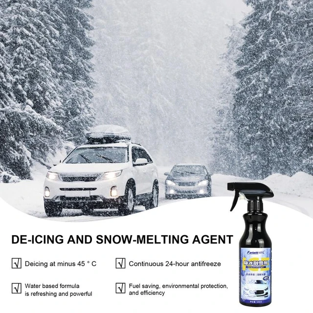 Spray De479 pour pare-brise de voiture, agent de fusion de glace