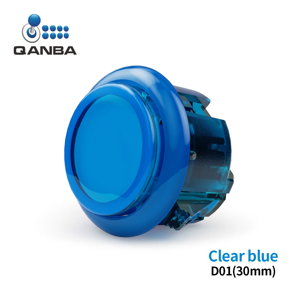 QANBA Gravity KS E11 Clear orange 24φ QANBA GRAVITY KS 30/24mm Buttons (Boxed）