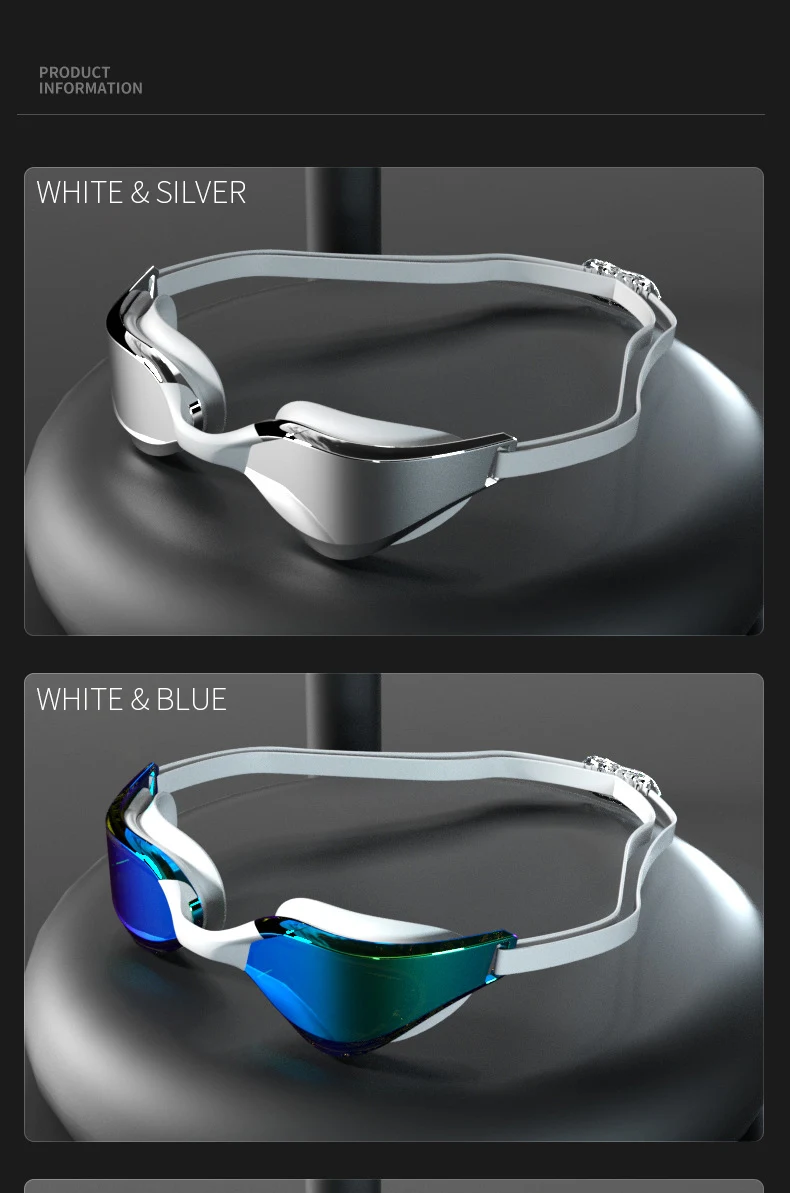 

Профессиональные противотуманные очки для плавания с HD широкоугольным объективом, удобная посадка, Регулируемая переносица, стильный дизайн