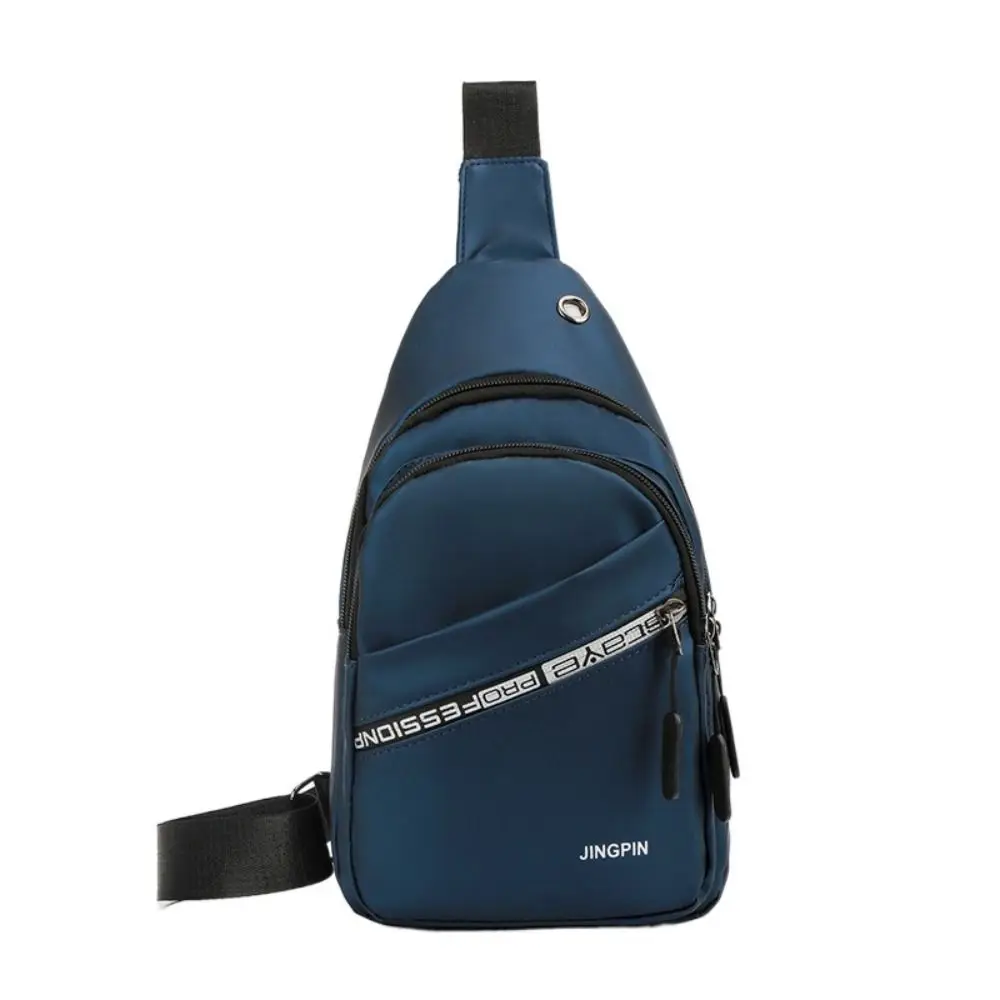 

Мужская нагрудная сумка из ткани Оксфорд, вместительные водонепроницаемые спортивные портфели на плечо