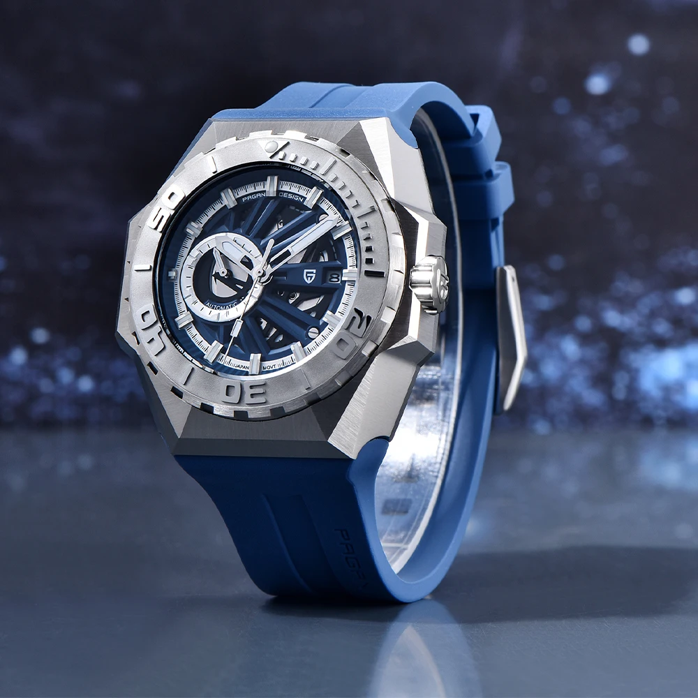 PAGANI DESIGN Men Automatic wrist watch Mechanical Wristwatches MIYOTA 8217 Movement 47.5mm Watches for Men Origina PDYS007