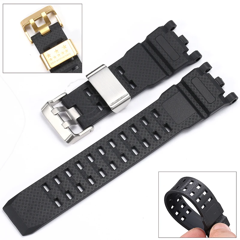 Resin Watch Strap for Casio G-SHOCK GWG-2000 GWG-2040 Men TPU Bracelet Band Sports Waterproof Stainless Steel Buckle Accessories