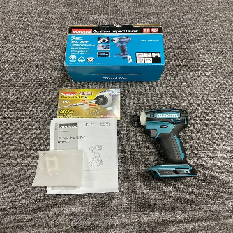 New Makita DTD172 Cordless Impact Driver 18V LXT BL Brushless Motor Electric Drill Wood/Bolt/T-Mode 180 N·m  Boly Only makita dtd172 180 nm cordless impact driver 18v lxt bl brushless power tools motor electric drill wood olt t mode rechargeable