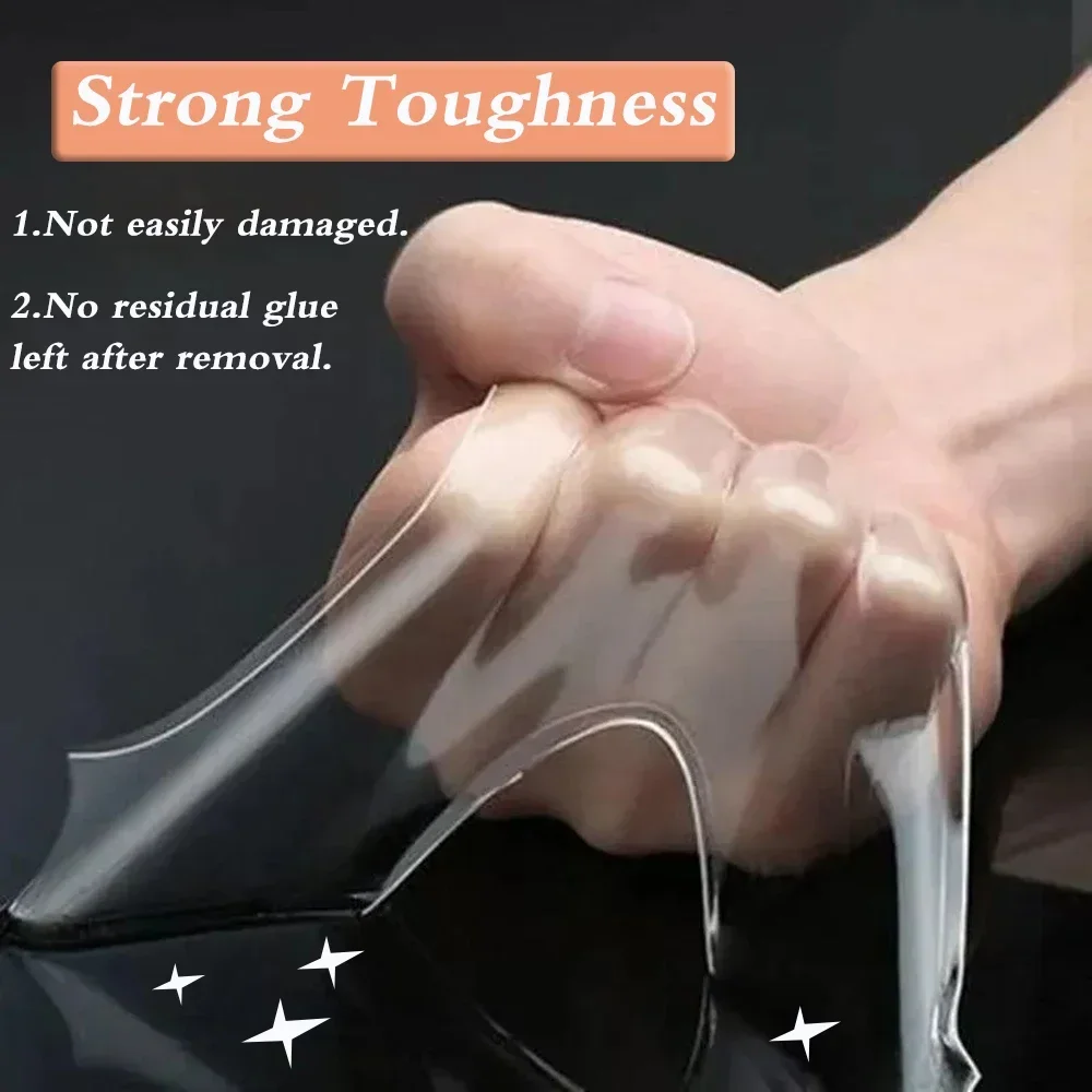 Ultra-Strong Transparent Nano Adhesive Tape - Reusable, Waterproof, and Multi-Purpose
