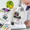 Magnification 1200 x large microscope set for primary school students science experiment teaching educational children toy gift 1