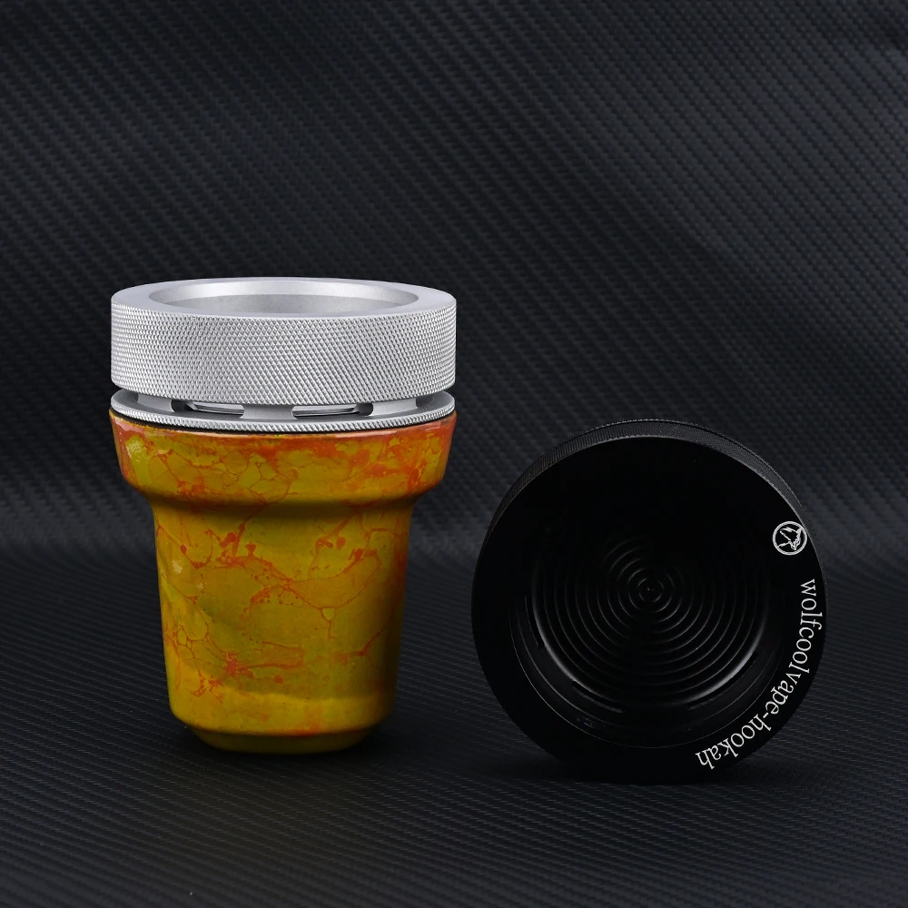 Wolfcoolvape hookah design shisha hookah Smokebox and HMD The best attachment Aluminum FOR shisha Bowls