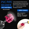 PPR200 PVC Pipe Reamer Fitting Saver 2 & 1-1/2 Inch Head For Schedule 40 PVC Pipe CPVC & ABS Drain Pipe with 3/8-Inch Hex Shaft 2