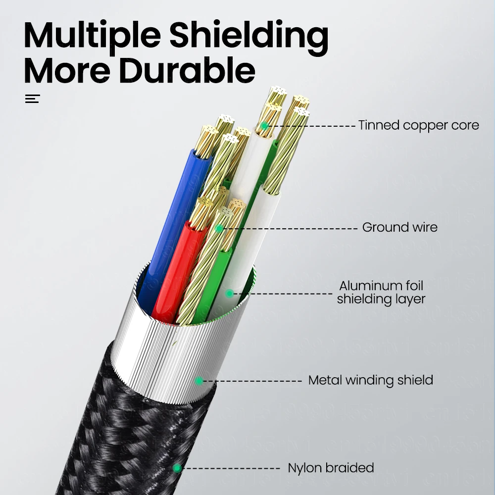 USB C에서 USB B 2.0 프린터 케이블 편조 프린터 스캐너 코드, 엡손 맥북 프로 HP 캐논 형제, 삼성 프린터 케이블