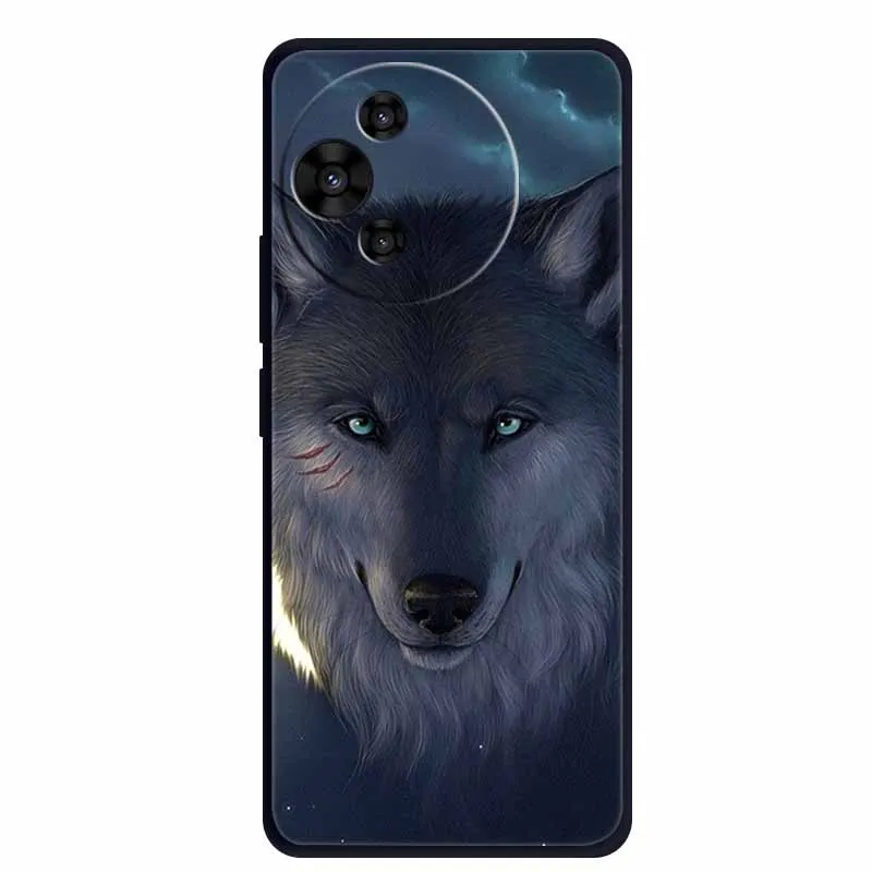 Luxury TPU Soft Silicone Back Cover with Floral and Love Design