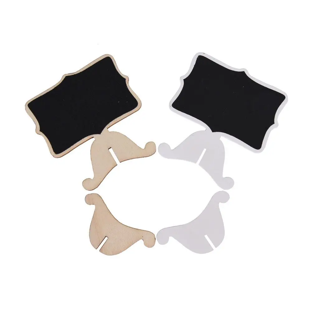 미니 나무 쓰기 작은 칠판 데스크탑 메시지 장식 단면 작은 칠판, 귀여운 소녀 하트 공예, 10 개