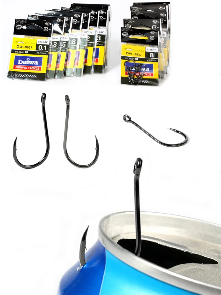 Daiwa 9937 Fishing Hooks Black Accessories Many Size Bulk Fish Hooks
