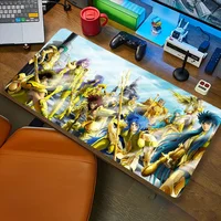 K-Knights Of The Anime Z-Zodiac Mousepad Computer Office Game Table Mats XXL Rubber Anti-slip Gaming Keyboard Long Desk Pads 1