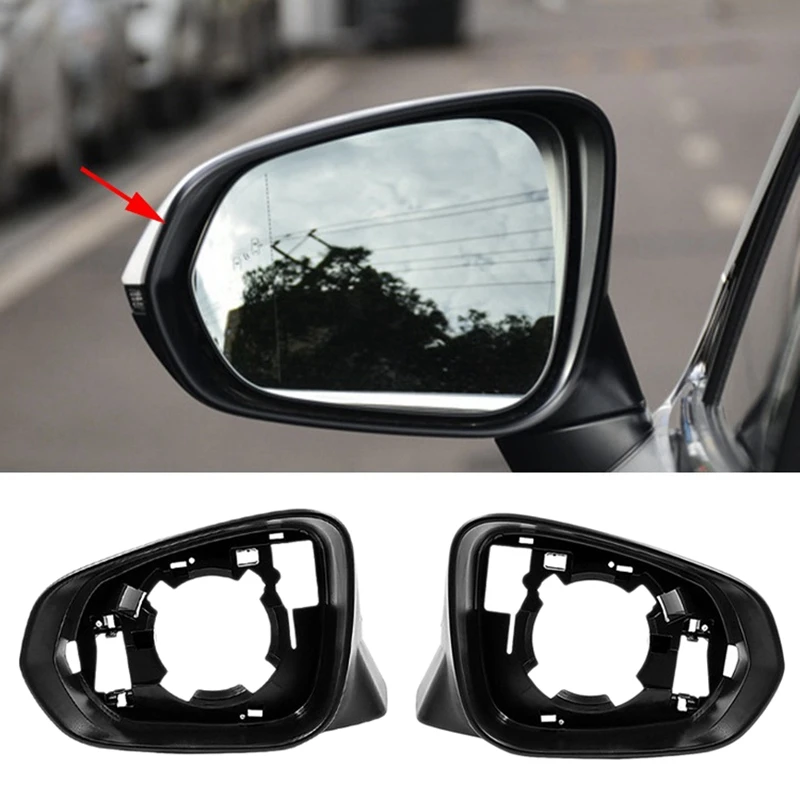 

2Pcs Side Rear View Mirror Lower Cover Left Right Outside Rearview Mirror Frame For Lexus NX RX 2016-2020