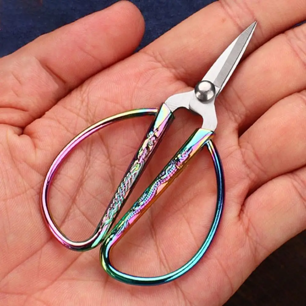 Mini Pointed Scissors Stainless Steel Hand Tool Paper Cutter Multifunctional DIY Craft Tool Sewing Scissors Apparel Accessories