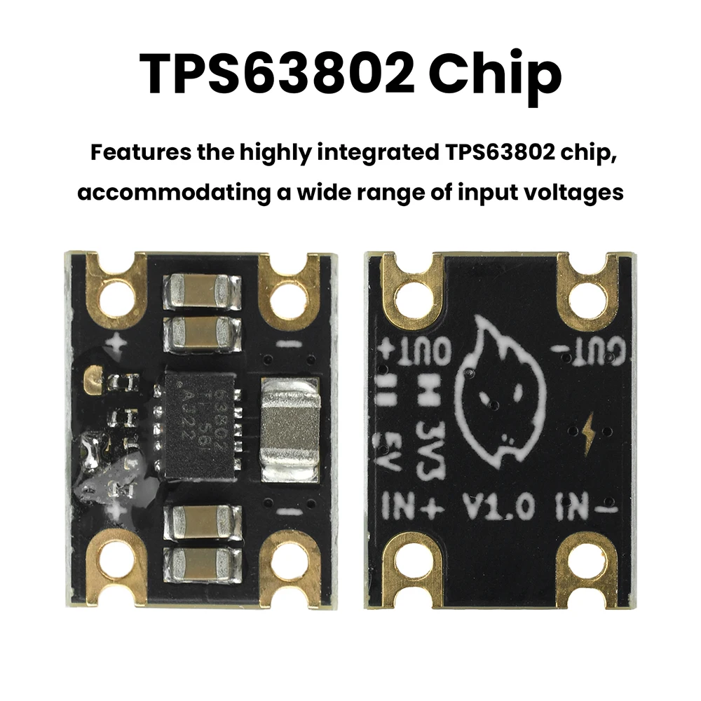 TPS63802 미니 벅 부스트 컨버터 모듈 DC 1.8-5.5V 3.3V 5V 1A 2A 리튬 배터리 스텝 업 다운 전압 레귤레이터 보드