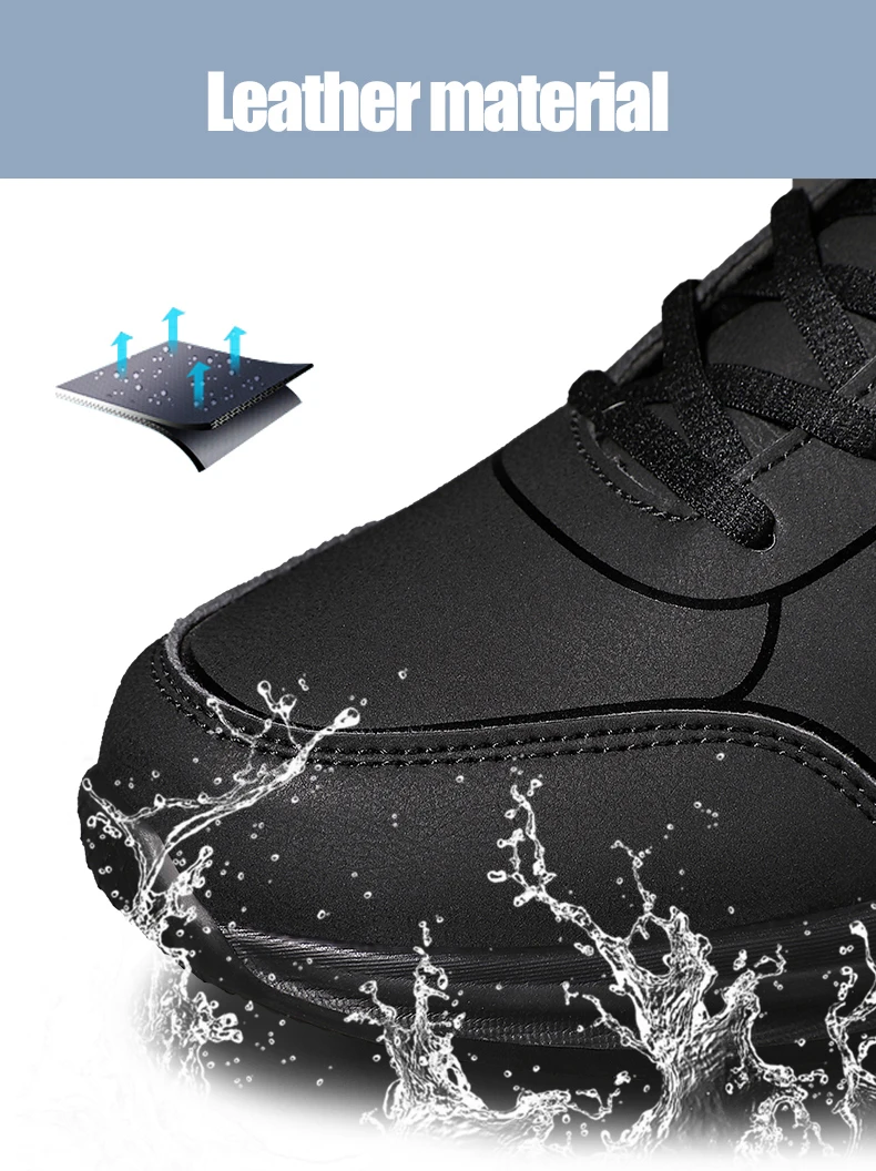 Description Picture 6 of itemNew Men Running Shoes Winter Warm Male Sneakers Anti-slip Breathable Men's Walking Shoes Lace Up Soft Casual Shoes Lightweight