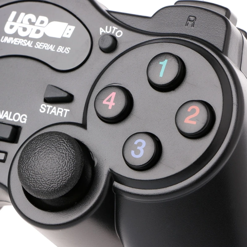 USB 2.0 Gamepad Gaming Joystick Wired Game Controller For PC Computer Laptop