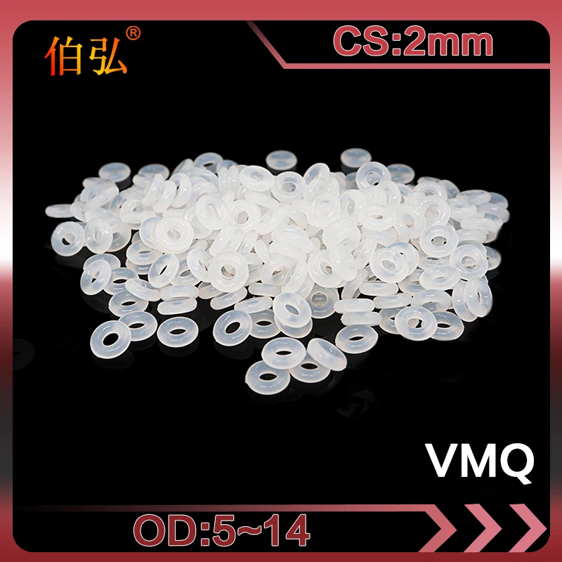 Silicon Ring Silicone OD5/5.5/6/6.5/7/7.5/8/8.5/9/9.5/10/10.5/11/11.5/12/12.5/13/14*CS2mm O-Ring Seal Rubber Gasket rubber o rings silicone o rings keycap o rings sealing gasket rubber washers battery insulation gasket adjusting shim gasket rubber grommet rubber grommet kit silicone rubber pads internal retaining rings external retaining ring 10PCS/lot