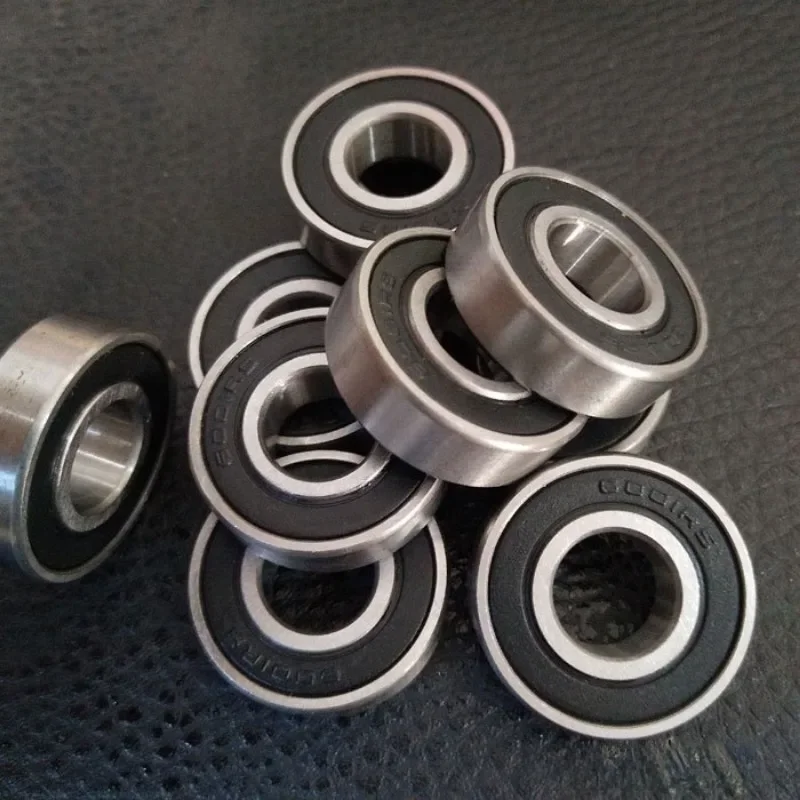 6001 2RS Ball Bearing Double Shielded Miniature Deep Groove Ball Bearing 10Pcs for Skateboard Scooter 3D Printers 12x28x8 mm