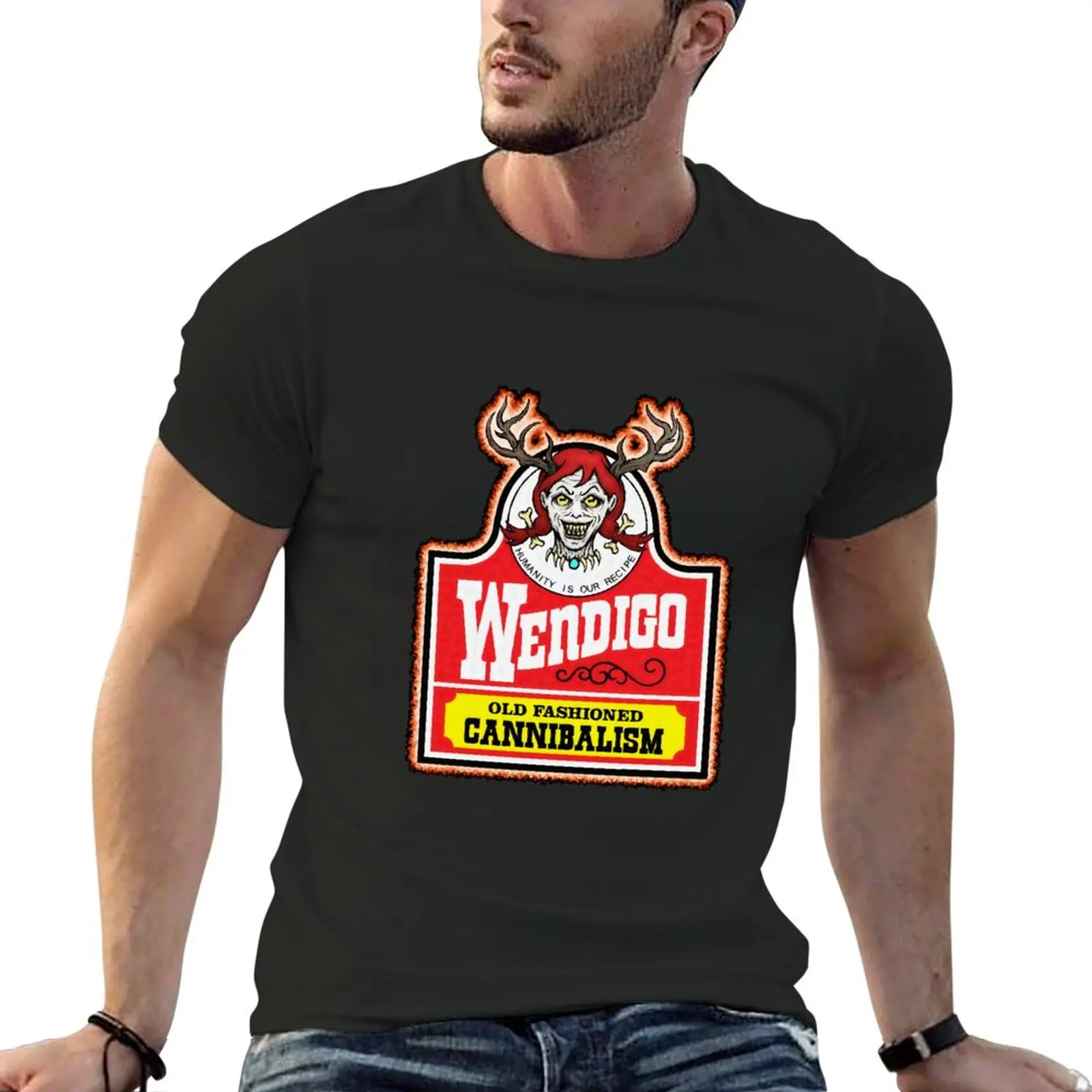 

Wendy the Wendigo old Fashioned cannibalism T-Shirt sweat shirt sports fans t shirts men