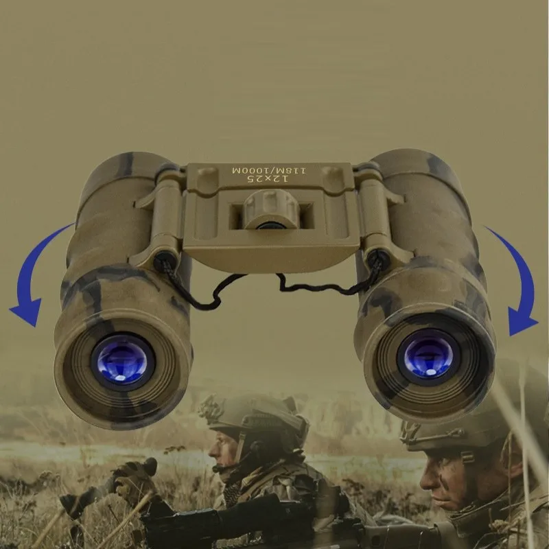 12×25 Professional Camouflage Binocular Super Powerful Magnesium Alloy Filled Binocular Waterproof Phase Coated Telescope 4