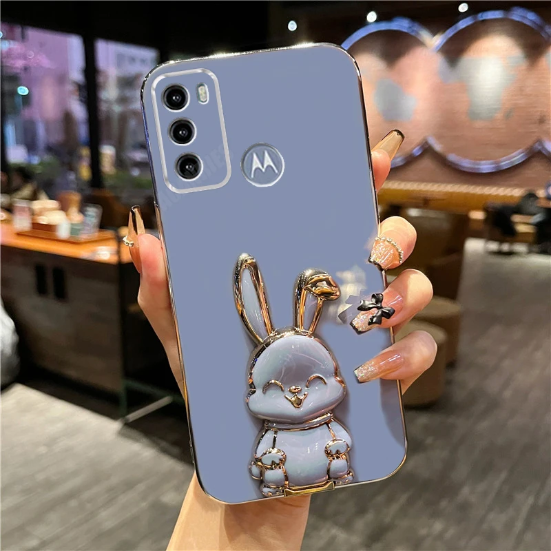 Motog60 Luxury Rabbit Holder Case For Motorola Moto G60 G30 G20