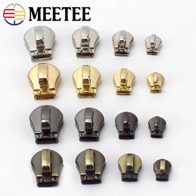 10/20pcs 3 5 8 10 Metal Zipper Head Pull Slider Zip Lock Bag