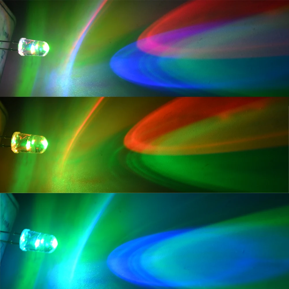 ตัวเลือกสินค้า หลอดไฟ LED สีสันสดใส 5 มม. 1000 ชิ้น สว่างระยิบระยับ
