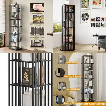 6-Tier Rotating Bookshelf 1