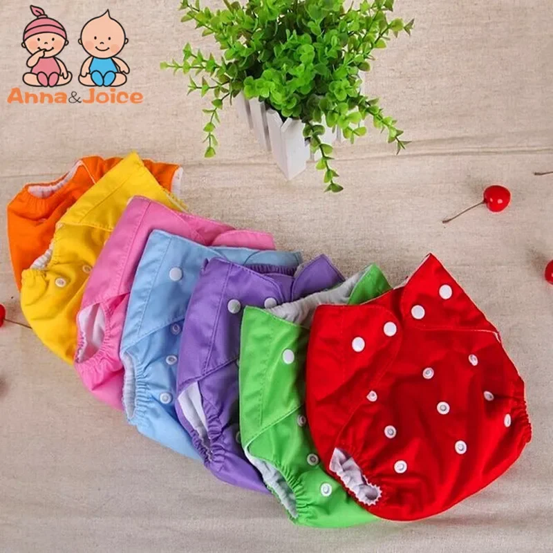Baby Diaper 10 Pcs/Lot One-Size Adjustable Washable Cloth Nappy Urine Pants 3-12KG children training pants