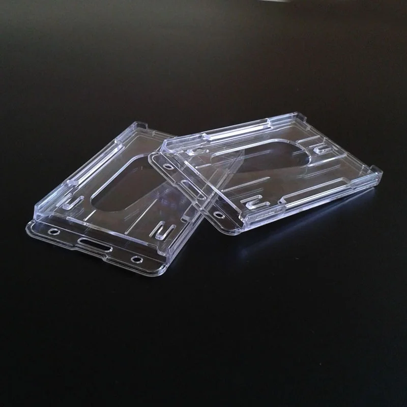 Transparent Plastic ID Card Holder and Protector Sleeve