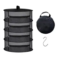 Herb Drying Rack Collapsible 4 Layer Breathable Herb Dryer Herb Drying Hanger 1